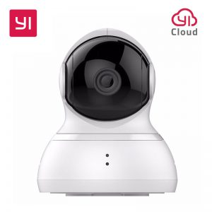 YI Dome Camera 720p Pan/Tilt/Zoom Wireless IP Security Surveillance System HD Night Vision (US / EU Edition) White Baby Monitor