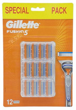 סכיני גילוח 5 Gillette Fusion - סך הכל 12 יחידות